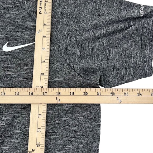 Nike Swim Mens Heather Gray Dri-Fit UPF 40+ Short Sleeve Performance Shirt M - Picture 5 of 8